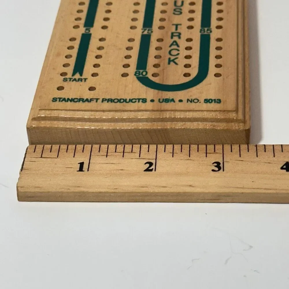 Vintage Continuous Track Cribbage Board by Hoyle